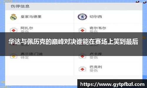 华达与佩历克的巅峰对决谁能在赛场上笑到最后